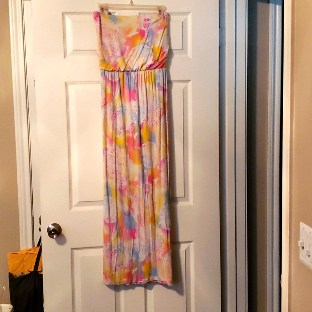 Tube top maxi dress